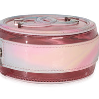 Chanel Pink Multicolor PVC Lambskin Filigree Round Clutch With Chain Handbag 5
