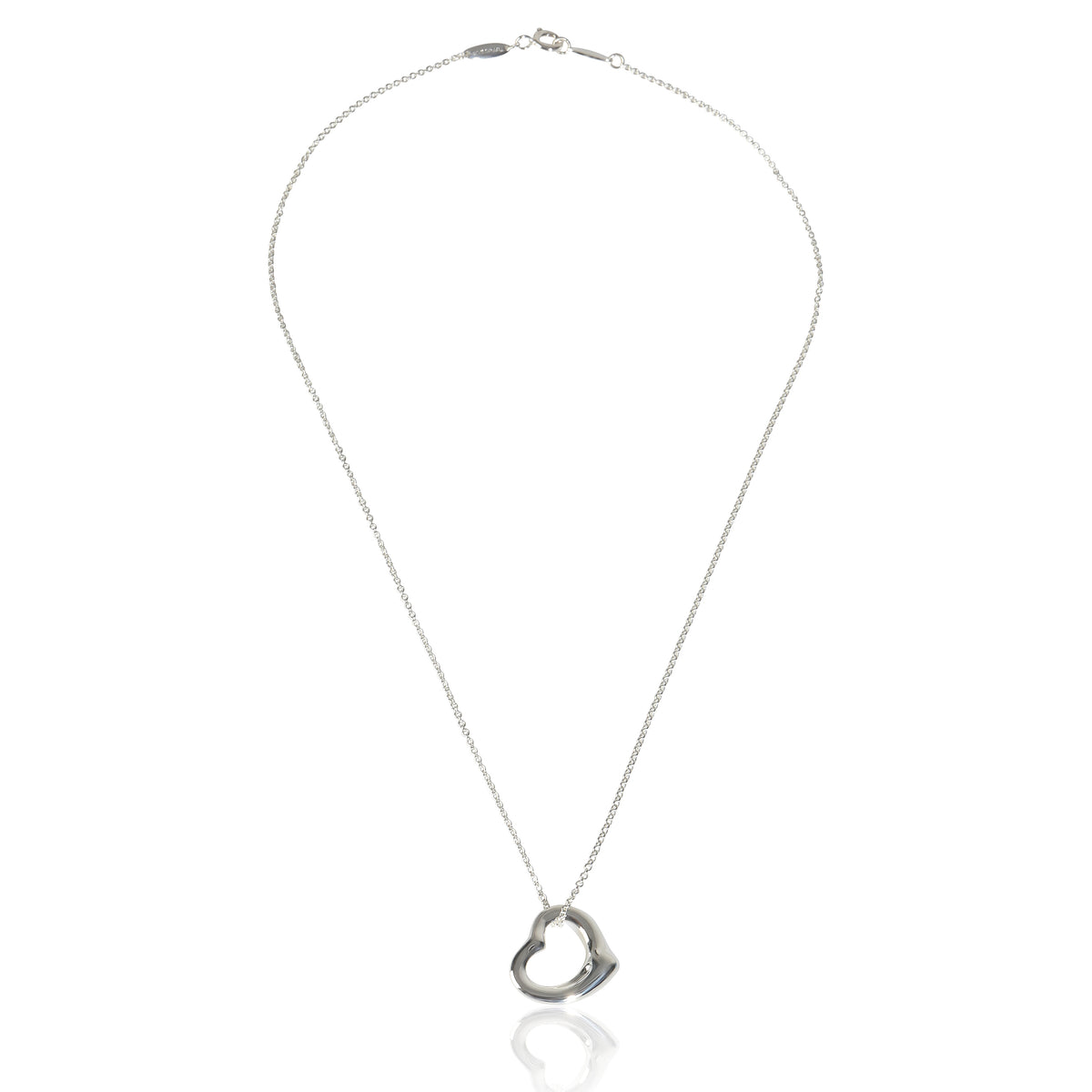 Tiffany & Co. Sterling Silver Elsa Peretti Open Heart Pendant