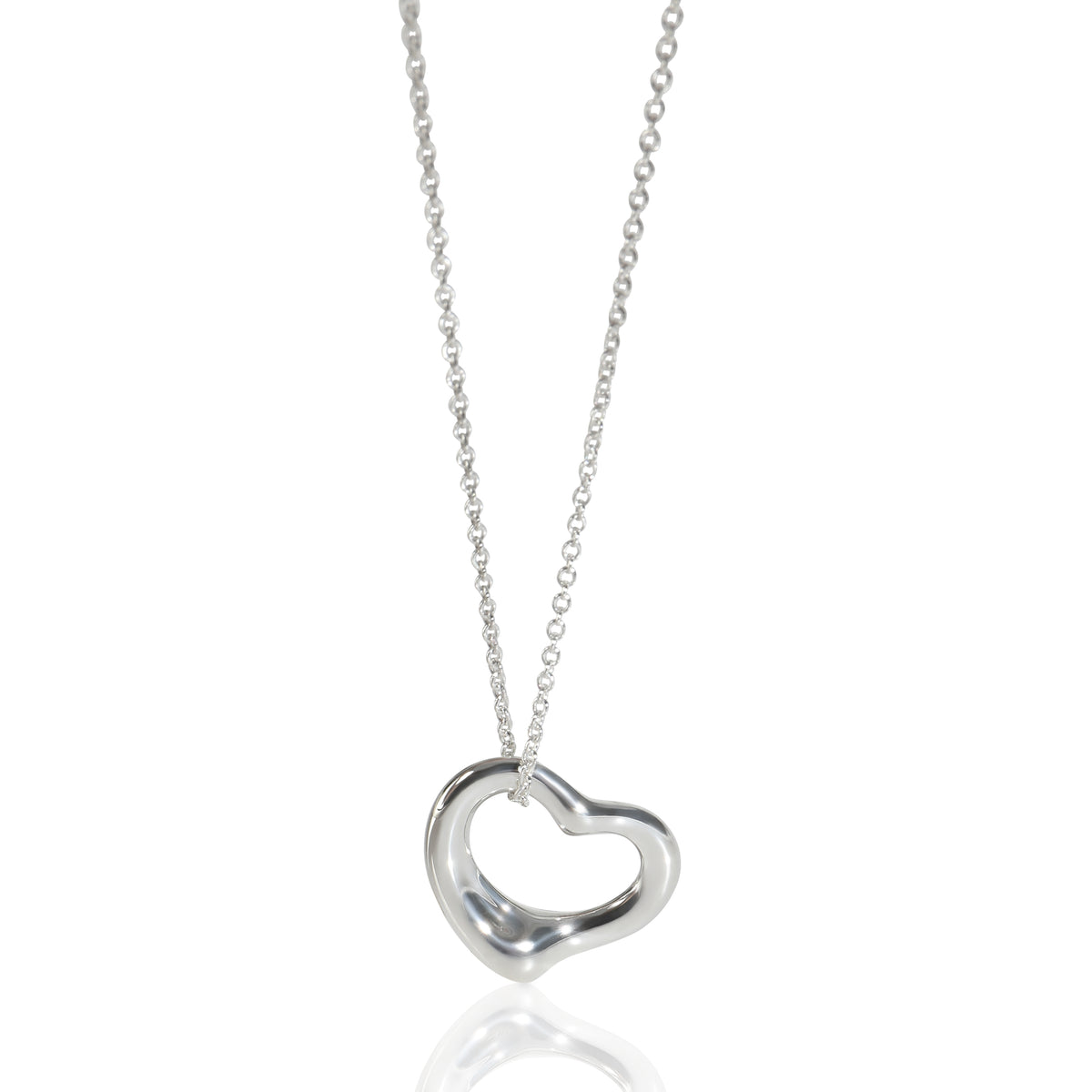 Tiffany & Co. Sterling Silver Elsa Peretti Open Heart Pendant