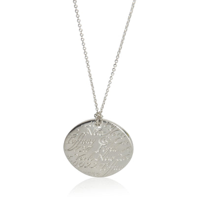 Tiffany & Co. Sterling Silver Notes Pendant