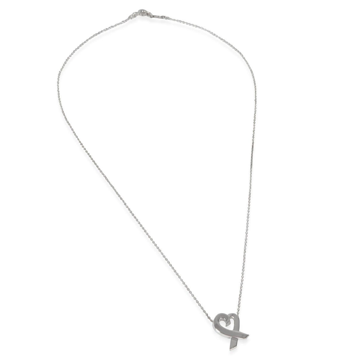 Tiffany & Co. Sterling Silver Paloma Picasso Loving Heart Pendant