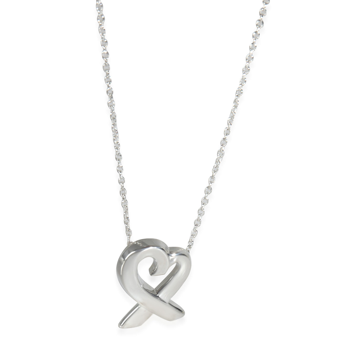 Tiffany & Co. Sterling Silver Paloma Picasso Loving Heart Pendant
