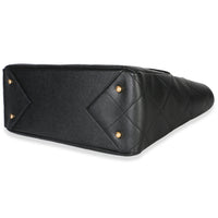 Chanel Black Quilted Calfskin Book Pocket Shopping Tote Handbag 6