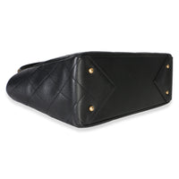 Chanel Black Quilted Calfskin Book Pocket Shopping Tote Handbag 7