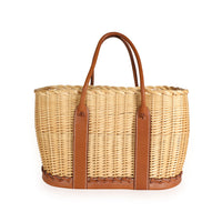 Hermès Fauve Barenia Wicker Osier Garden Party 36 Handbag pv