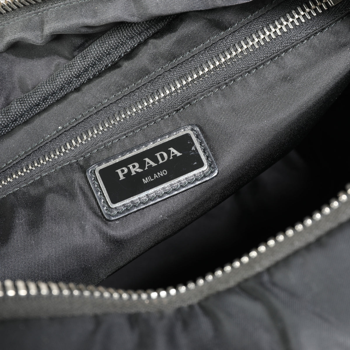Prada Black Tessuto Pocket Nylon Technical Backpack Handbag 10