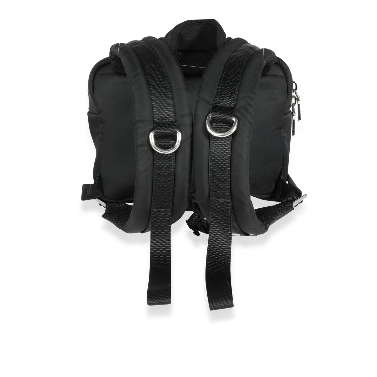Prada Black Tessuto Pocket Nylon Technical Backpack Handbag 3