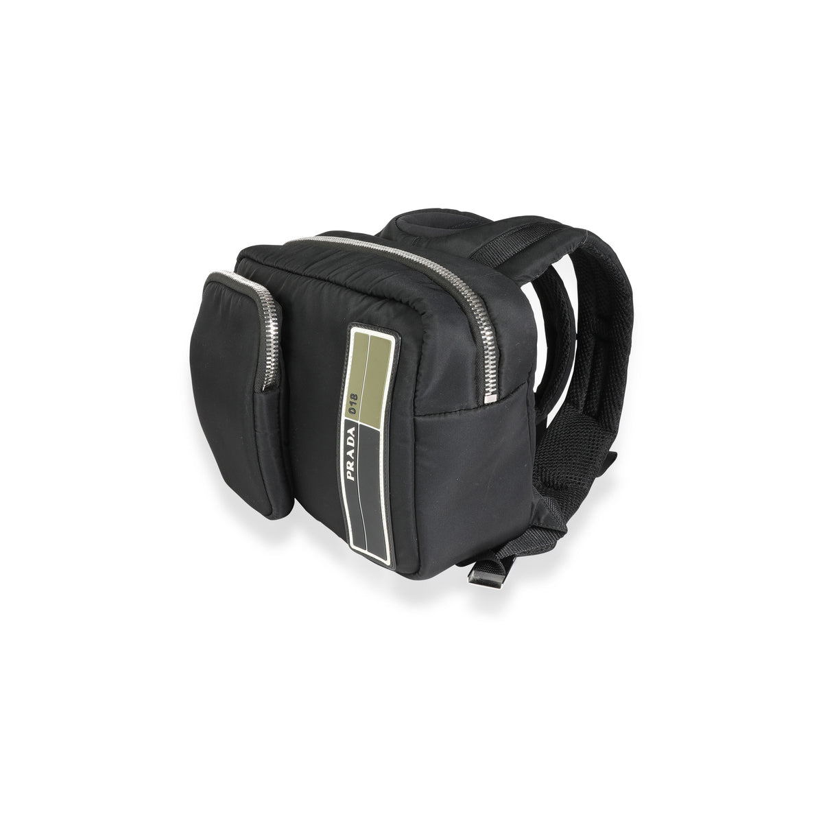 Prada Black Tessuto Pocket Nylon Technical Backpack Handbag sv