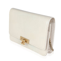 Chanel Gold Metallic Lizard Golden Class Wallet on Chain Handbag sv