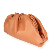 Bottega Veneta Tan Calfskin Leather Pouch Handbag