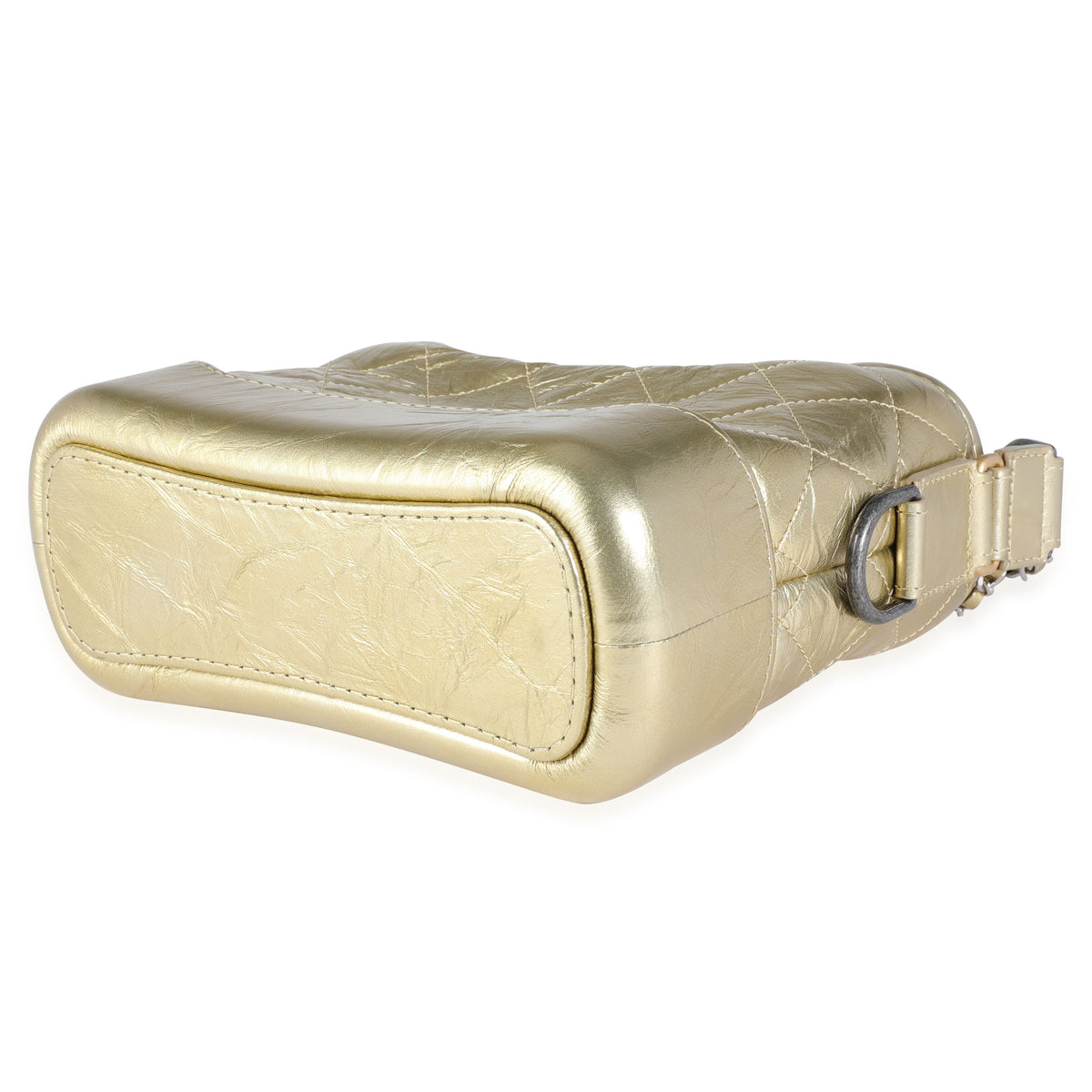 Chanel Gold Quilted Calfskin Small Gabrielle Hobo Handbag box