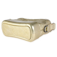 Chanel Gold Quilted Calfskin Small Gabrielle Hobo Handbag box