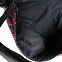 Chanel Black Lambskin & Multicolor Tweed Girl Bag Handbag av