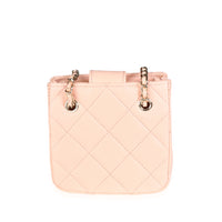 Chanel Pink Quilted Lambskin Tiny Shopping Bag Handbag pv