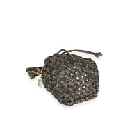 Fendi Brown Jacquard Interlace Canvas Mini Mon Tresor Handbag clasp