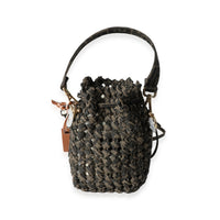 Fendi Brown Jacquard Interlace Canvas Mini Mon Tresor Handbag pv