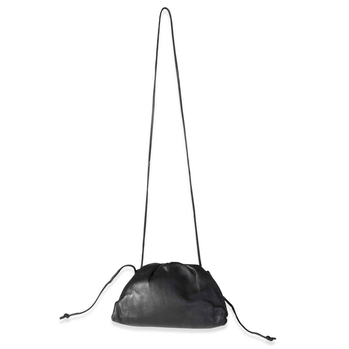Bottega Veneta Black Calfskin Mini Pouch Handbag