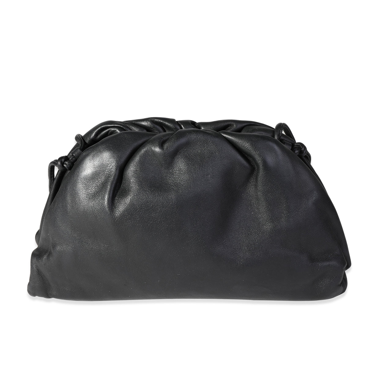 Bottega Veneta Black Calfskin Mini Pouch Bag Handbag pv