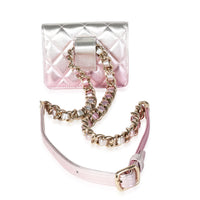 Chanel Metallic Ombre Quilted Lambskin Belt Bag Handbag pv
