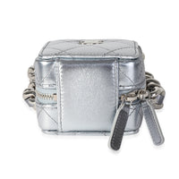 Chanel Metallic Lambskin Quilted Coco Punk Clutch With Chain Handbag stamp