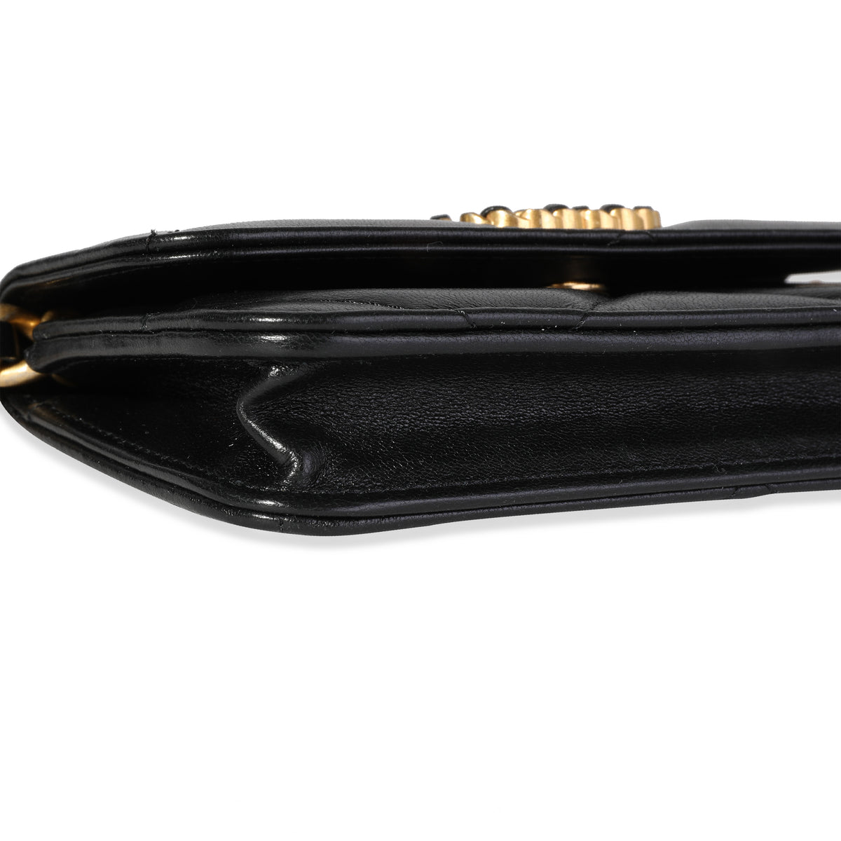 Chanel Black Quilted Lambskin  19 Mini Coin Purse With Chain Handbag box