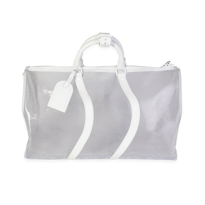 Louis Vuitton Clear Epi PVC Wavy Keepall Bandoulière 50 Handbag fv