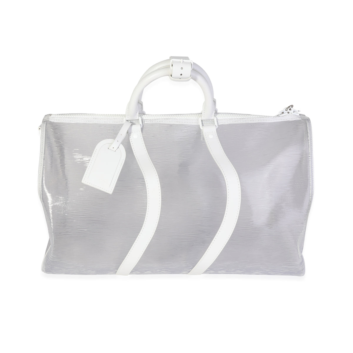 Louis Vuitton Clear Epi PVC Wavy Keepall Bandoulière 50 Handbag fv