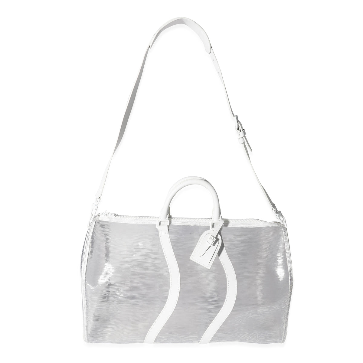 Louis Vuitton Clear Epi PVC Wavy Keepall Bandoulière 50 Handbag bv