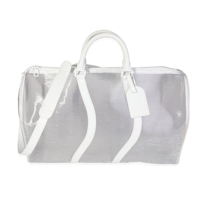 Louis Vuitton Clear Epi PVC Wavy Keepall Bandoulière 50 Handbag fv