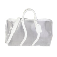 Louis Vuitton Clear Epi PVC Wavy Keepall Bandoulière 50 Handbag fv