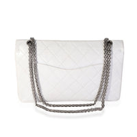 Chanel White Aged Calfskin Quilted 50th Anniversary 2.55 Reissue 227 Flap Handbag