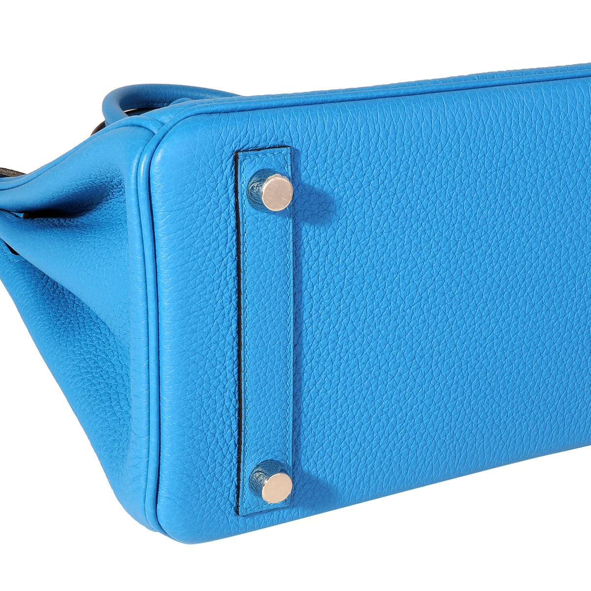 Hermès Bleu Zanzibar Togo Birkin 25 PHW Handbag
