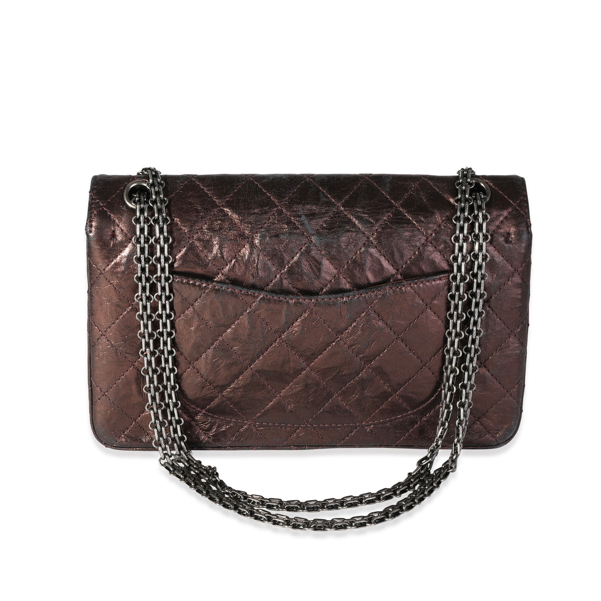 Chanel Bronze Metallic Quilted 2.55 Reissue 226 Bag Handbag ad2