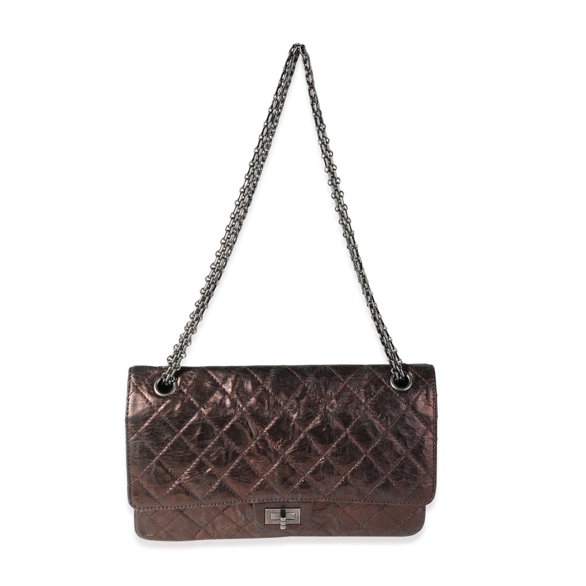 Chanel Bronze Metallic Quilted 2.55 Reissue 226 Bag Handbag av