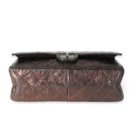 Chanel Bronze Metallic Quilted 2.55 Reissue 226 Bag Handbag stamp