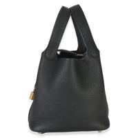 Hermès Black Clemence Picotin Lock 18 PHW Handbag 2