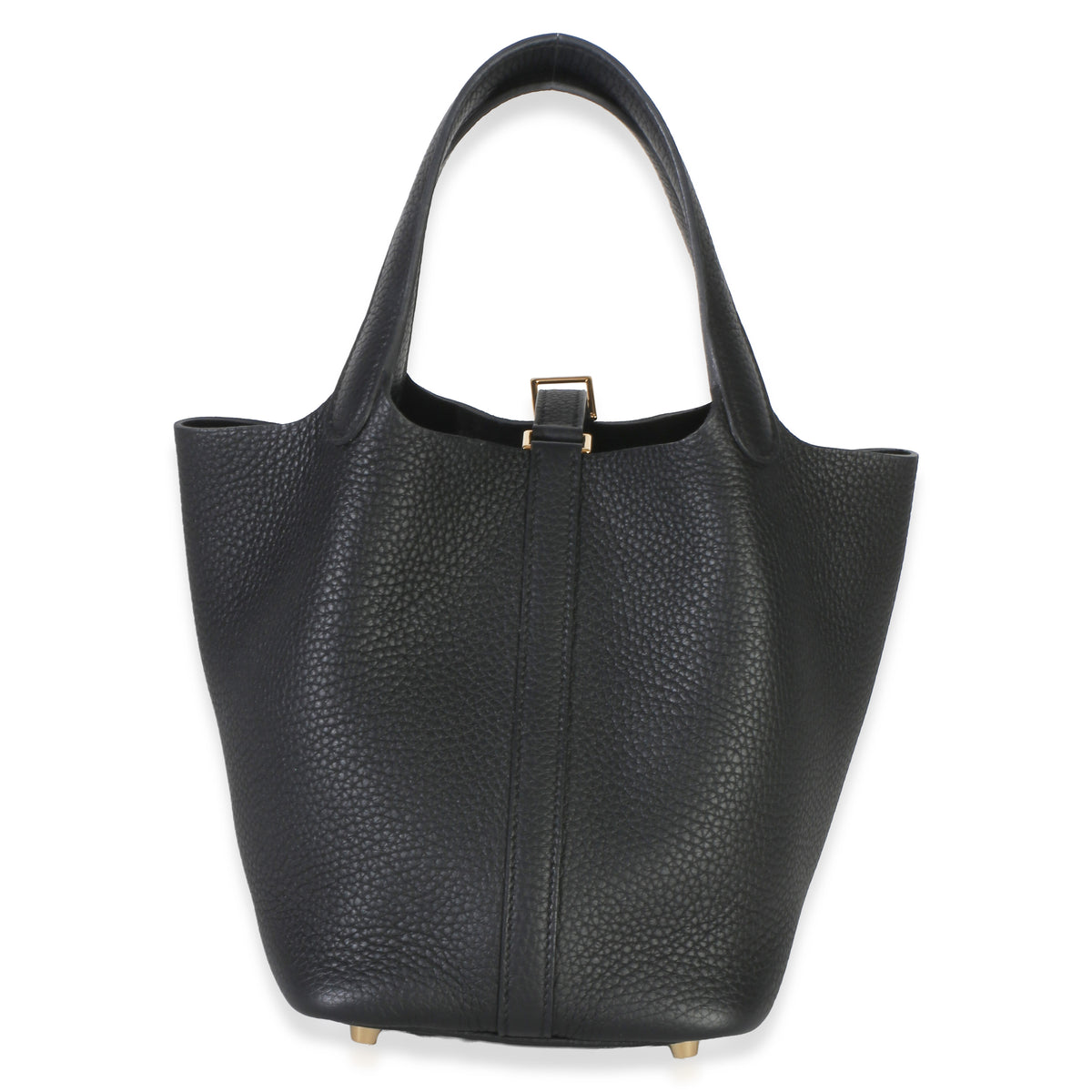 Hermès Black Clemence Picotin Lock 18 PHW Handbag 5