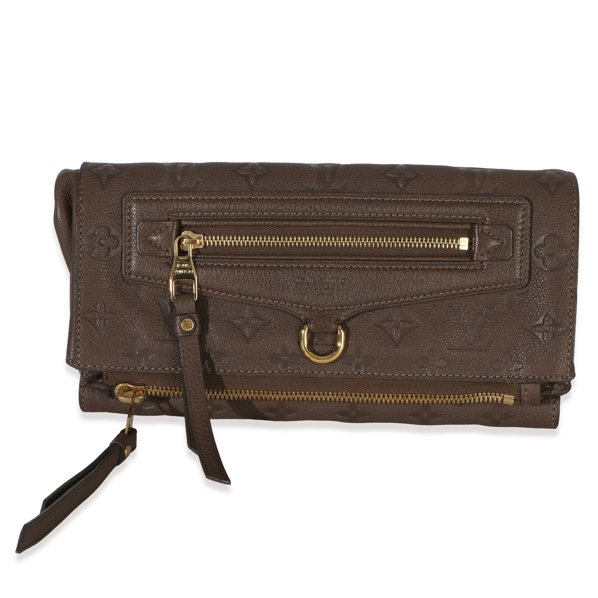 Louis Vuitton Taupe Monogram Empreinte Petillante Clutch Handbag id