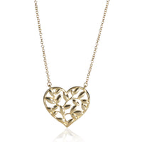 Tiffany & Co. Yellow Gold Paloma Picasso Olive Leaf Heart Pendant fv