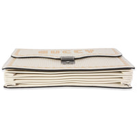 Gucci x Sega Mystic White Star Printed Calfskin GUCCY Portfolio Clutch Handbag stamp