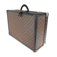 Louis Vuitton Monogram Macassar & Black Leather Alzer Trunk 60 Handbag sv