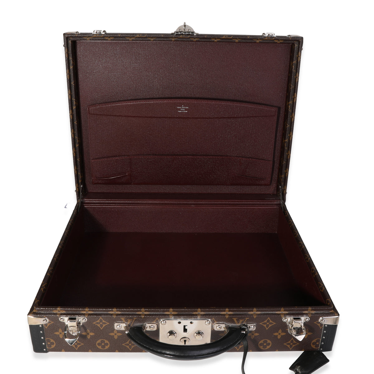 Louis Vuitton Monogram Macassar President Briefcase Handbag bv