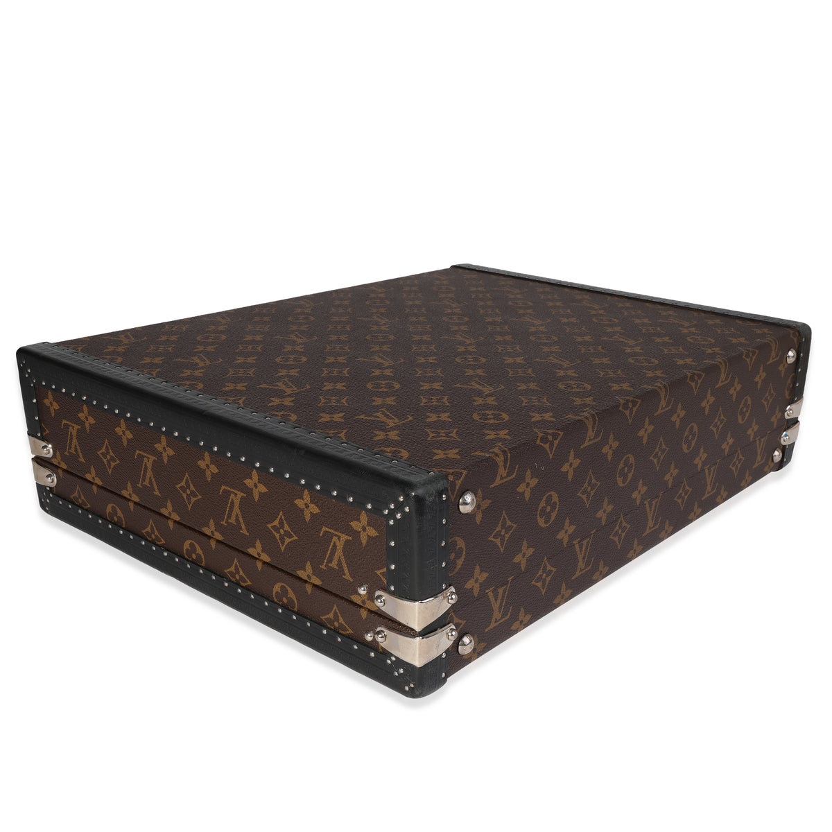 Louis Vuitton Monogram Macassar President Briefcase Handbag clasp