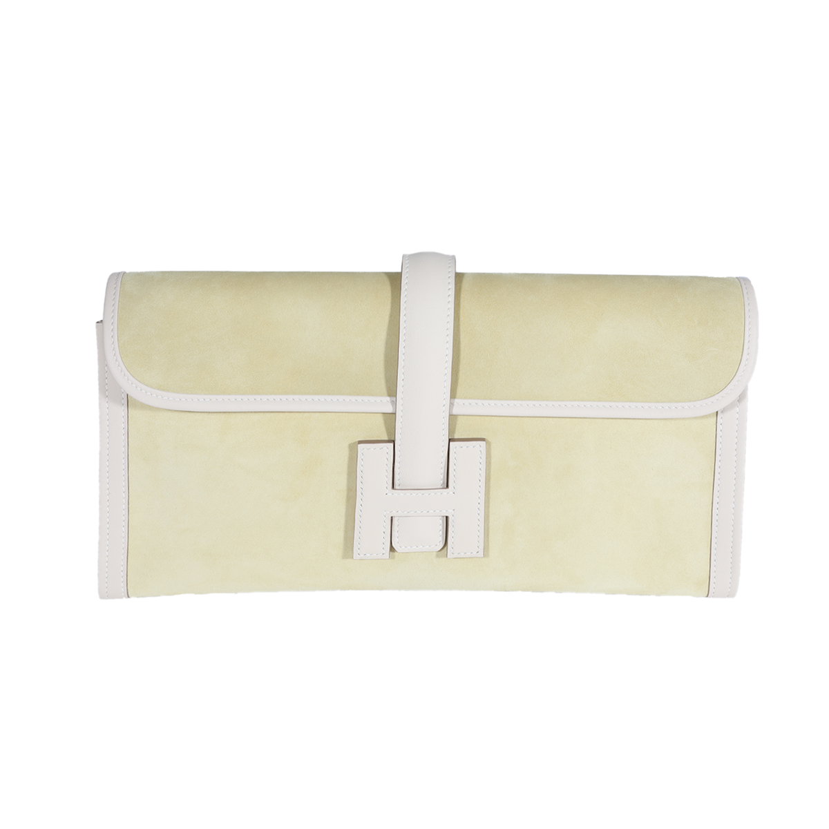 Hermès Mimosa Veau Doblis & Craie Swift Jige Elan 29 Handbag