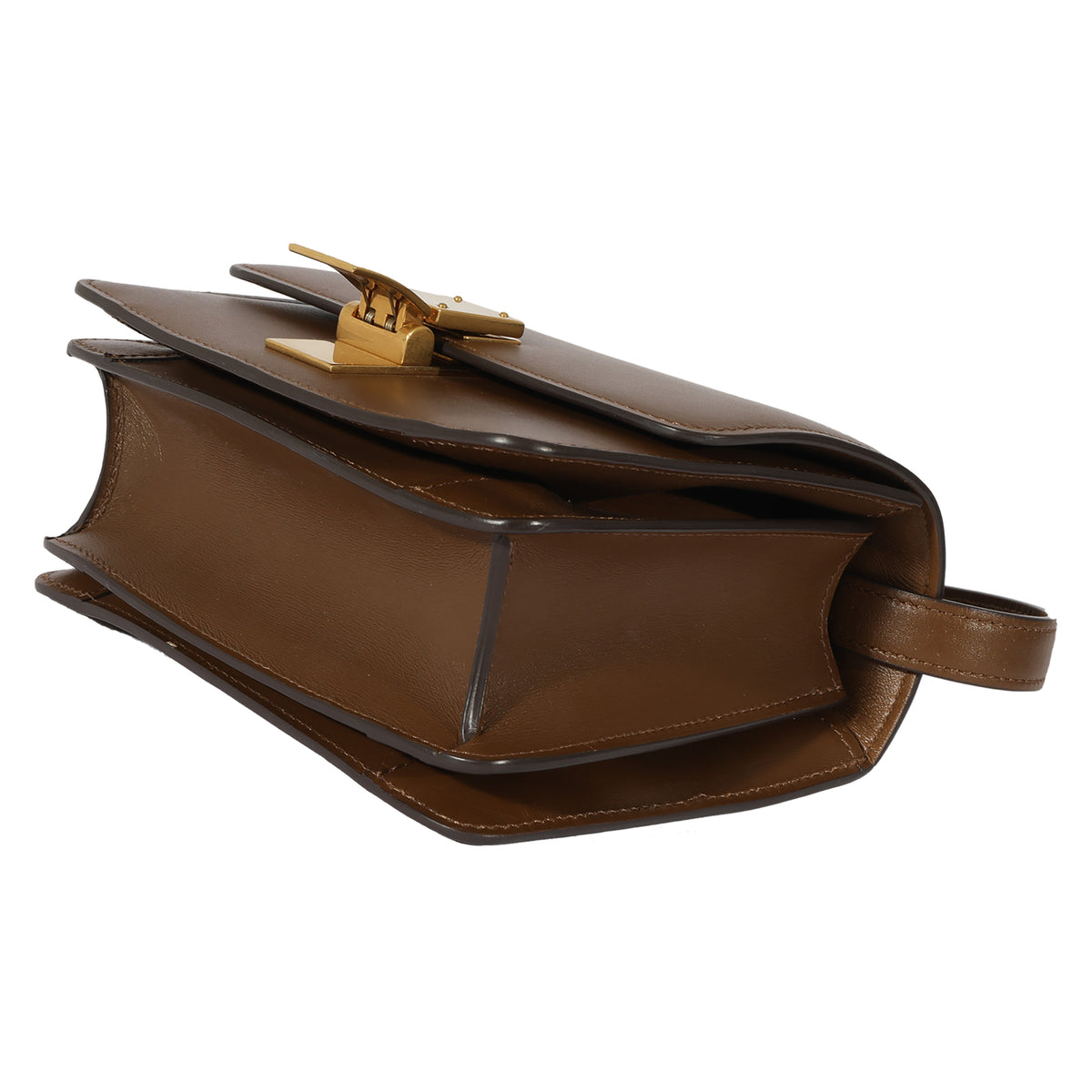 Celine Brown Smooth Leather Small Box Bag Handbag box