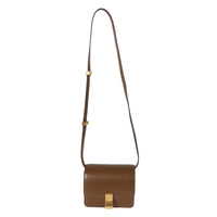 Celine Brown Smooth Leather Small Box Bag Handbag bv