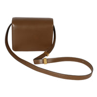 Celine Brown Smooth Leather Small Box Bag Handbag pv