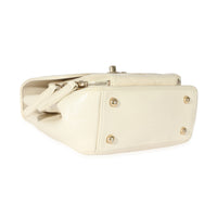 Chanel Cream Caviar Mini Business Affinity Flap Handbag clasp