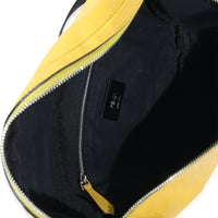 Fendi Yellow Calfskin FF 1974 Embossed Belt Bag Handbag bv