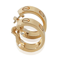 Cartier Yellow Gold Love Classic Model Hoop Earrings 3